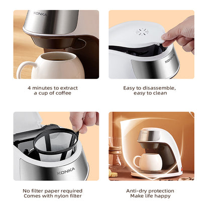 Fully Automatic Home Office Mini American Small Portable Coffee Maker
