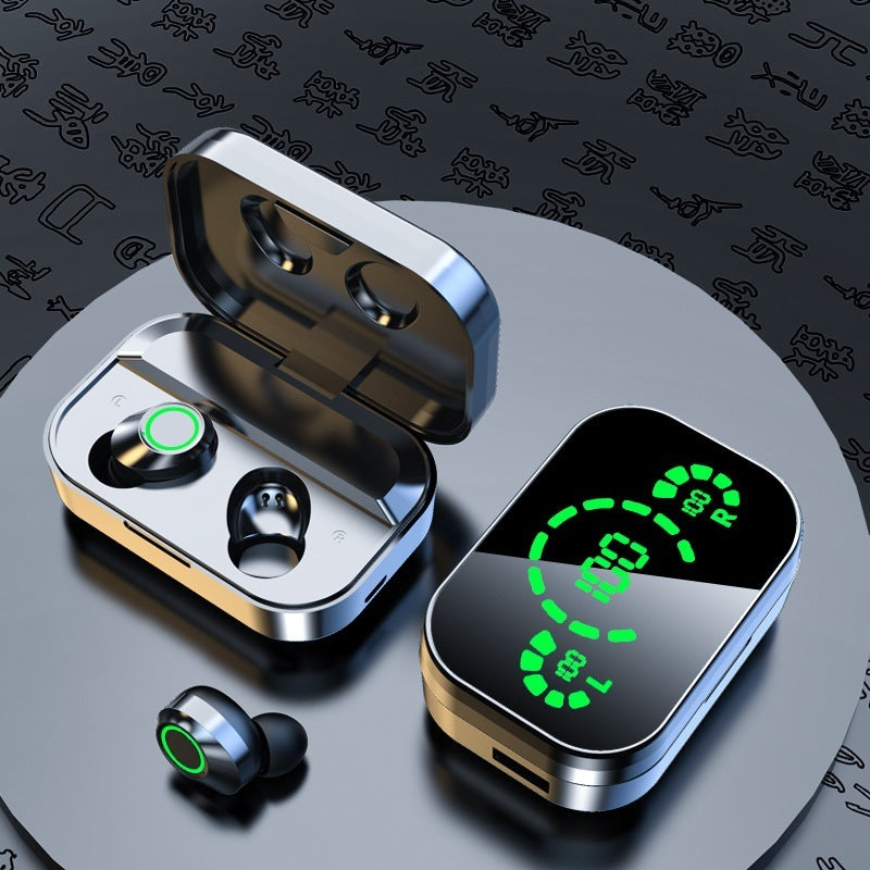 Wireless Bluetooth-compatible Headset TWS Large Screen Smart Digital Display